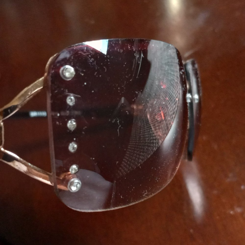 Brown sunglasses with bling not rx. 12$